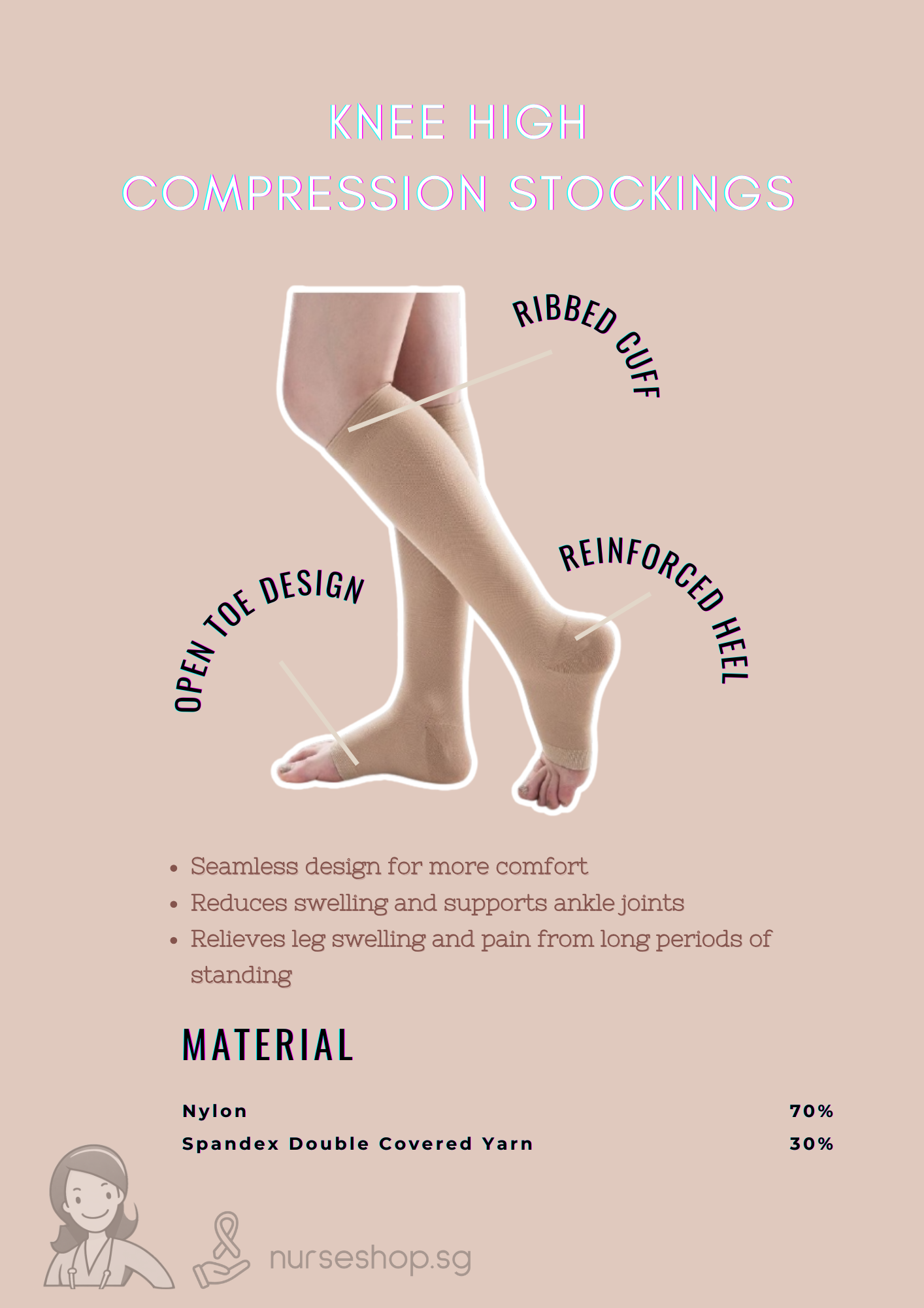 Knee High Compression Stockings
