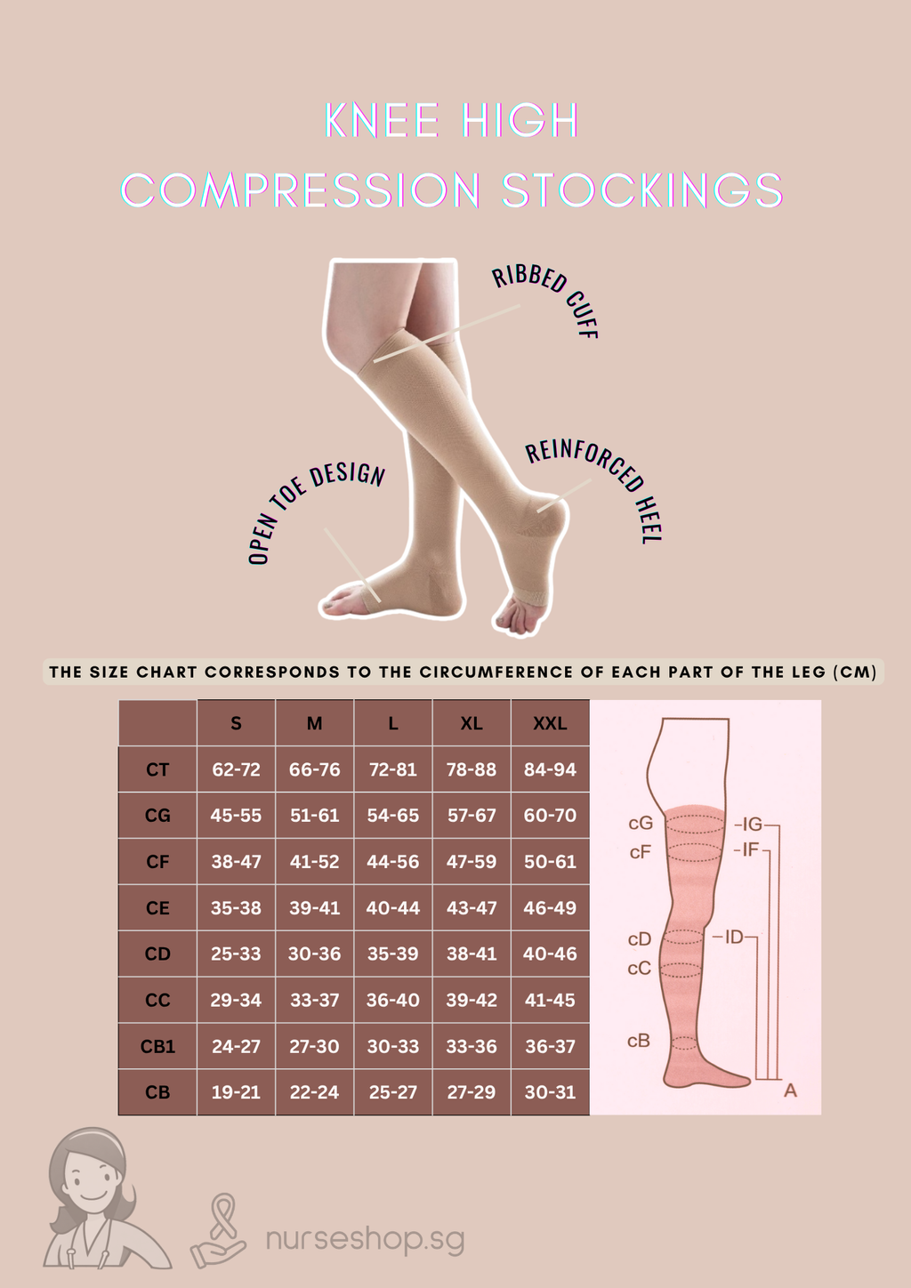Knee High Compression Stockings