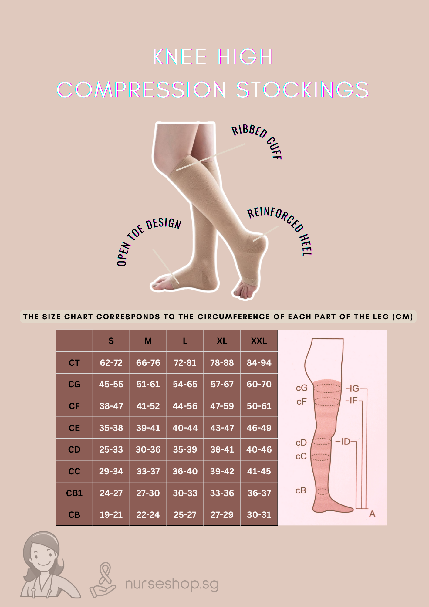 Knee High Compression Stockings
