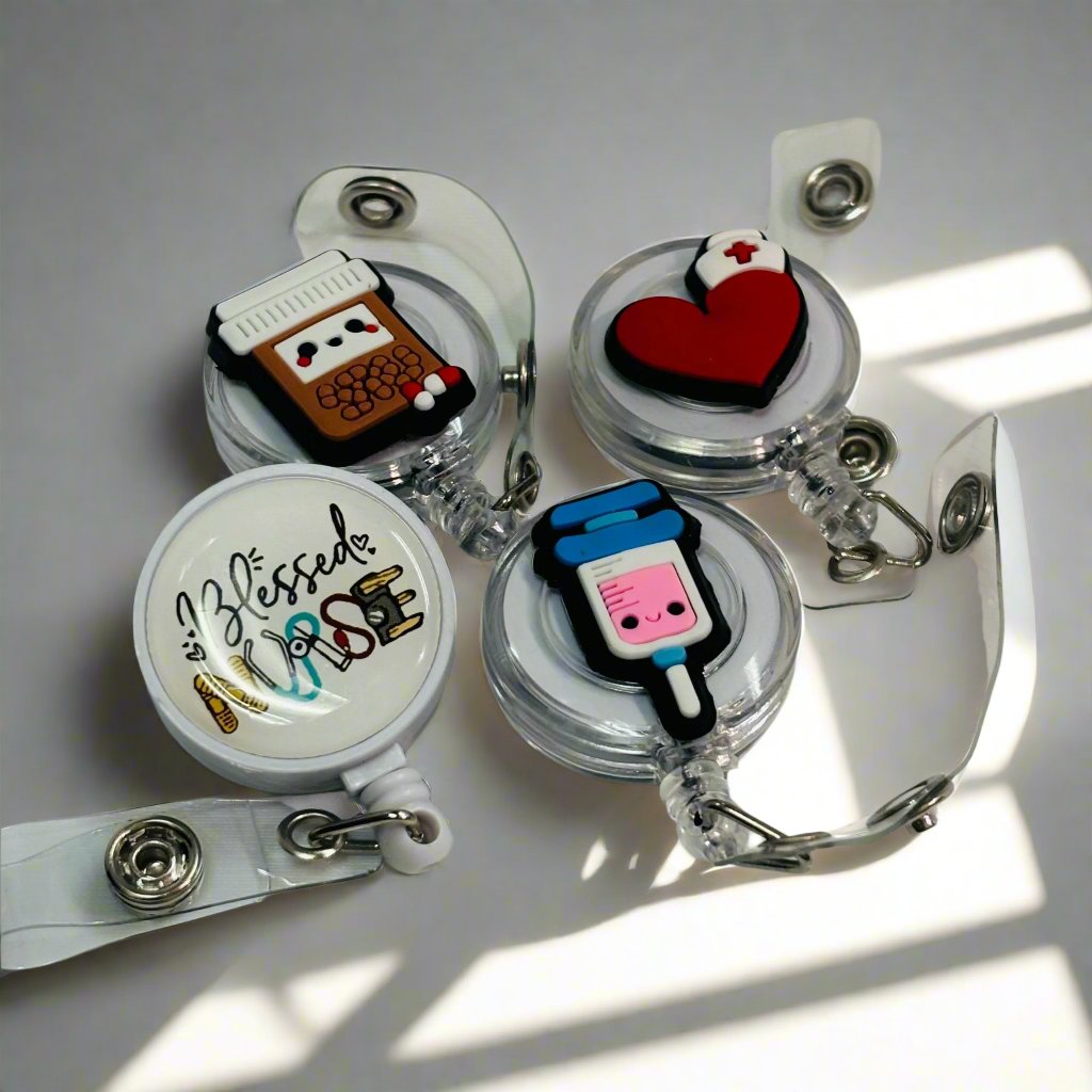Retractable Badge for Nurses - 4 Designs!