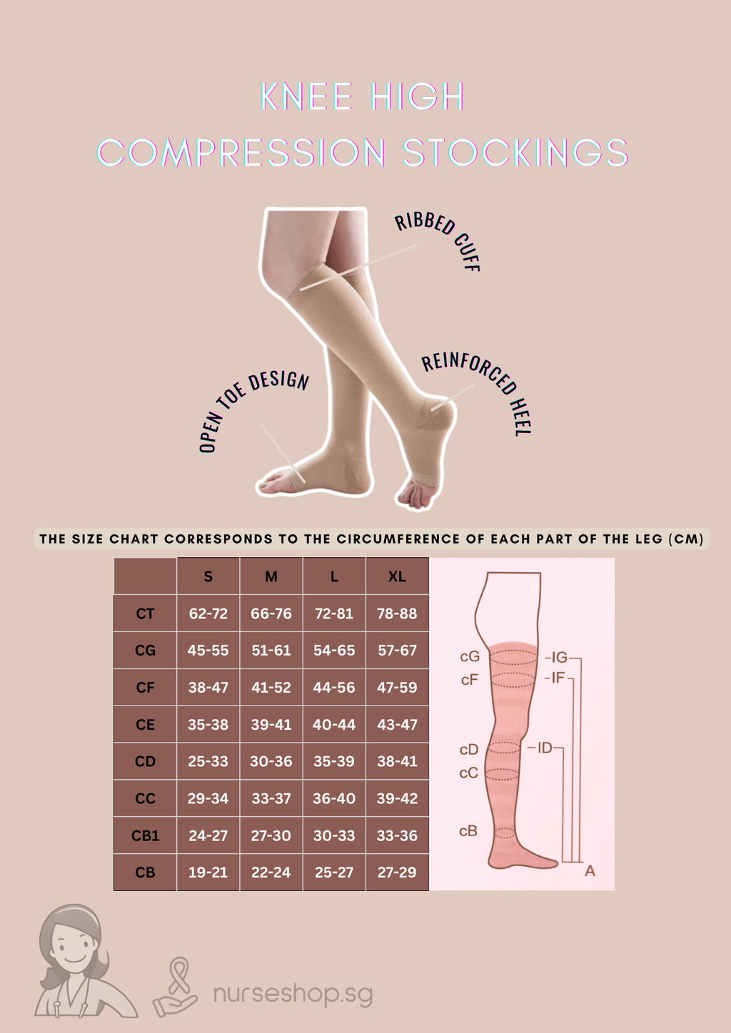 Knee High Compression Stockings